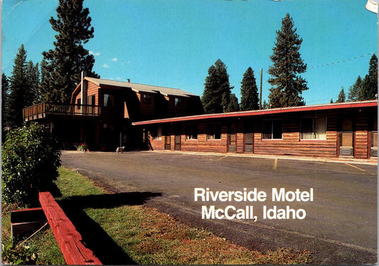 Vintage Postcard Riverside Motel And Condos McCall Idaho Payette Lake Unposted