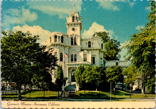 Vintage Postcard Governor's Mansion State Historic Park California Built 1877