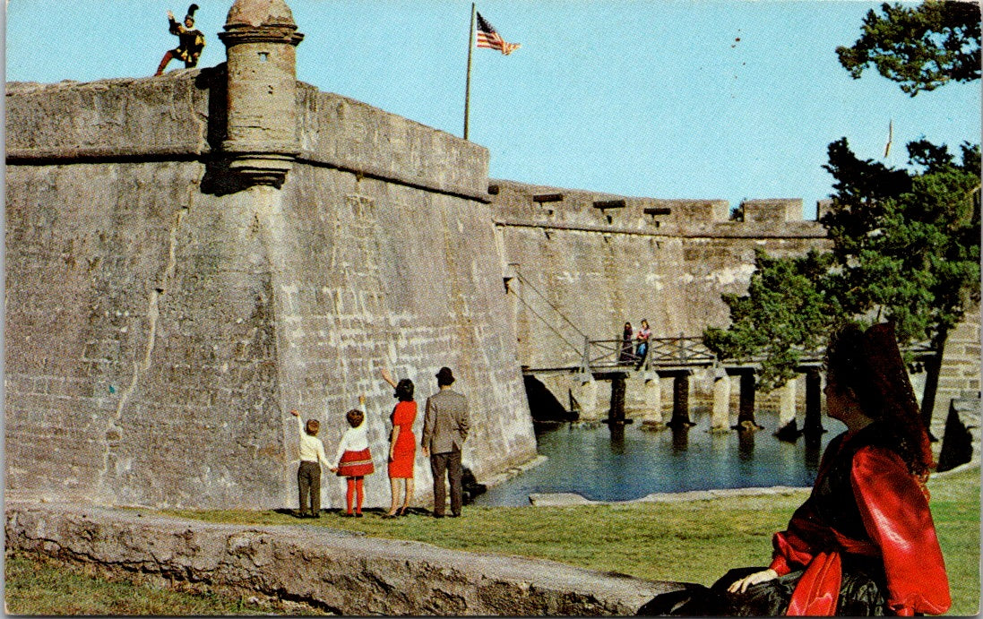 Vintage Postcard Castillo De San Marcos National Monument Saint Augustine