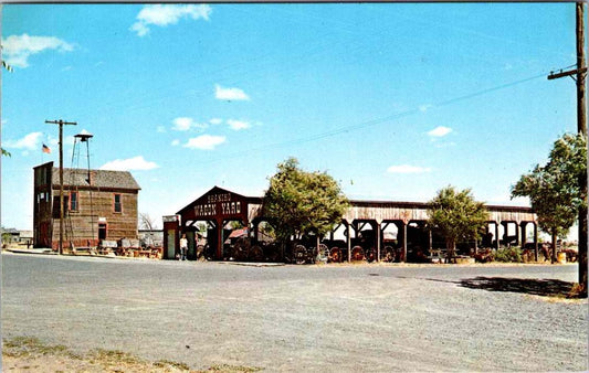 Vintage Postcard Shaniko Wagon Yard Shaniko Oregon Joe Morelli Memorial Unposted