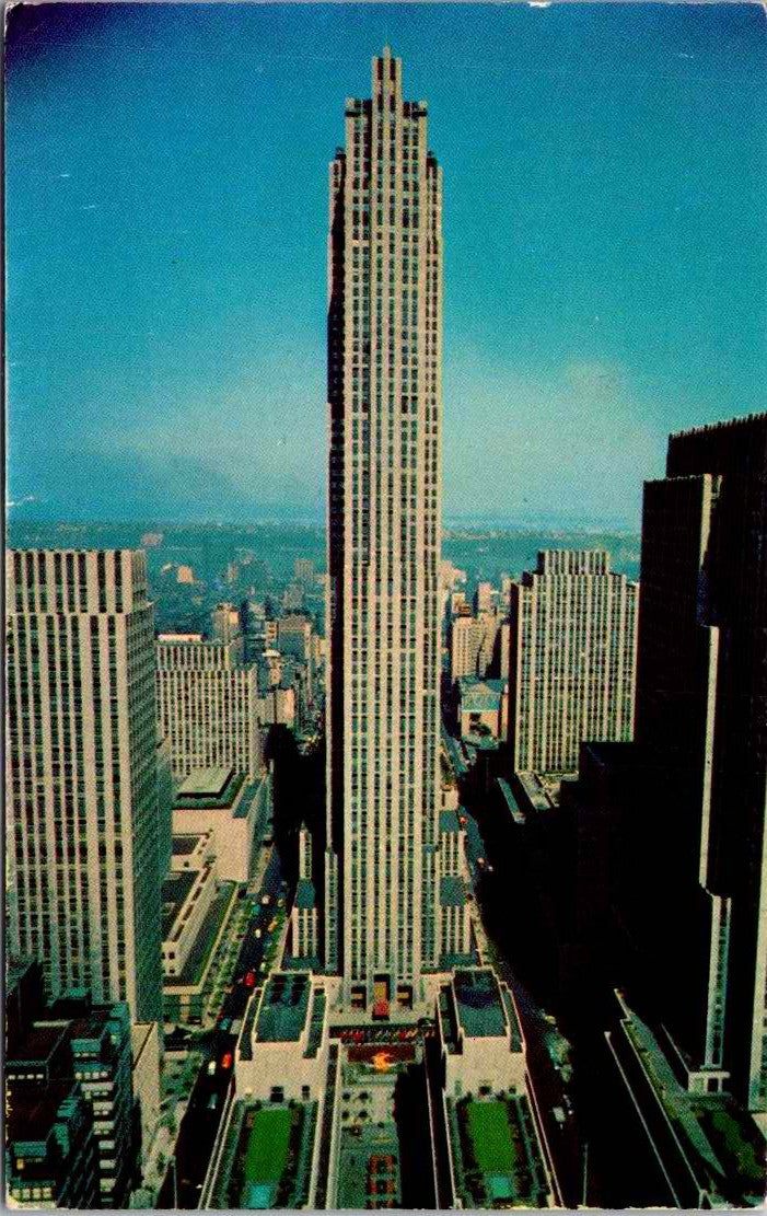 Vintage Postcard Rockefeller Center New York New York Posted 1961 US 3 Cents