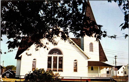 Vintage Postcard Swain Memorial Methodist Church Tangier Island Virginia