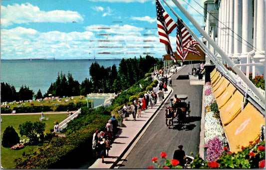 Vintage Postcard The Grand Hotel Mackinac Island Michigan Posted 1959