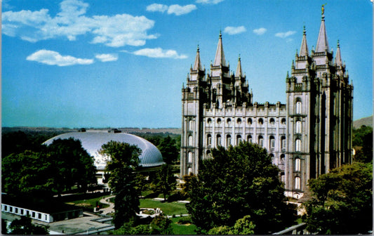 Vintage Postcard Temple Square Salt Lake Utah United States Unposted