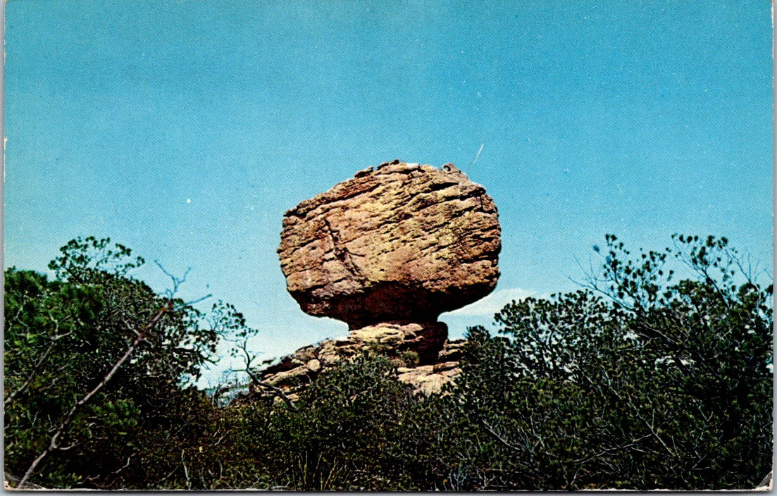 Vintage Postcard Anchorage Rock Chiricahua National Park Arizona Posted 1960