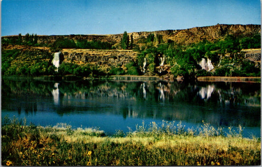 Vintage Postcard Thousand Springs State Park Idaho Outlet Of The Lost River