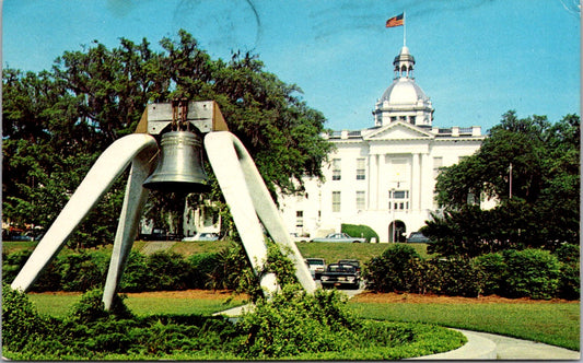 Vintage Postcard State Capitol Building Tallahassee City Florida Posted 1963