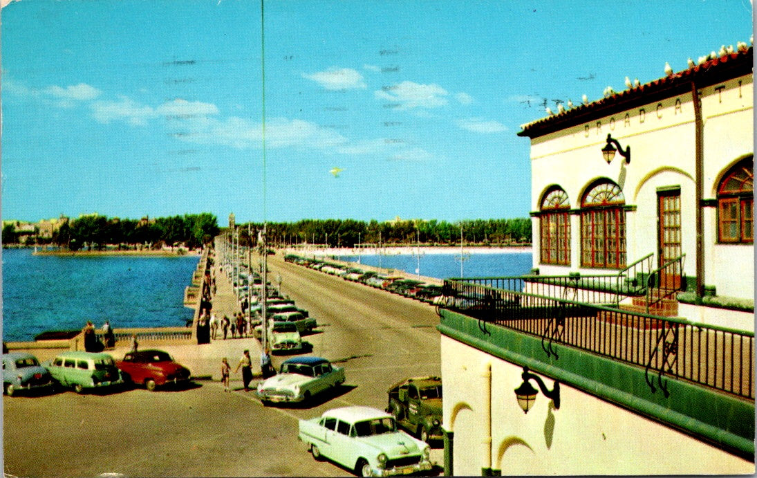 Vintage Postcard The Sunshine City Saint Petersburg Florida Posted 1958