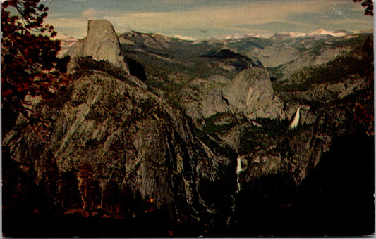 Vintage Postcard The High Sierra From Glacier Point Yosemite National Park