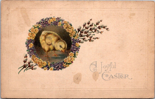 Vintage Postcard A Joyful Easter Greetings Posted 1923