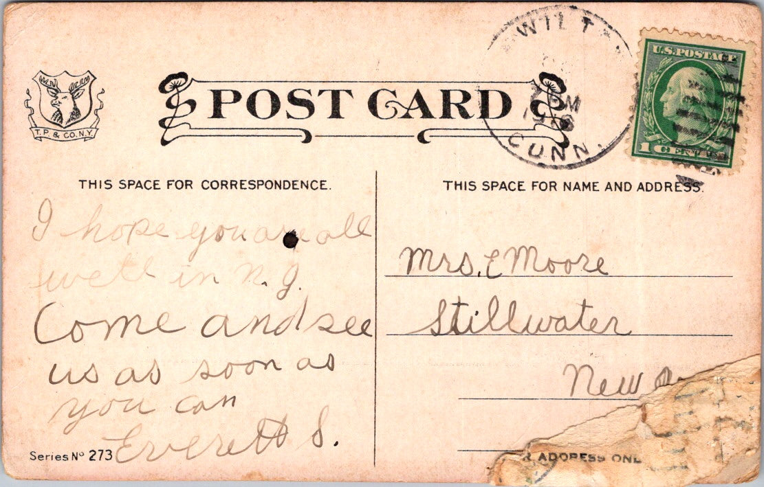 Vintage Postcard I've Been Thinking Of Making A Date With Someone Posted 1916