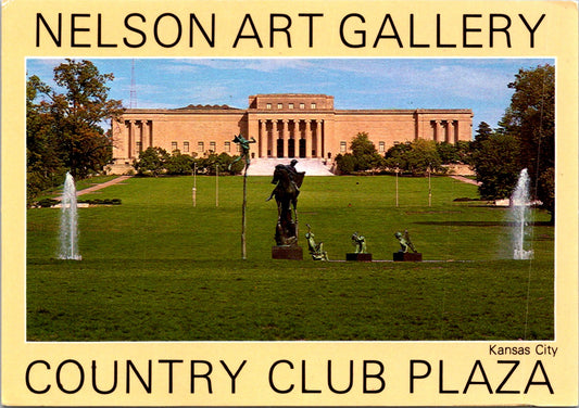 Vintage Postcard Nelson Art Gallery Country Club Plaza Kansas Missouri Unposted