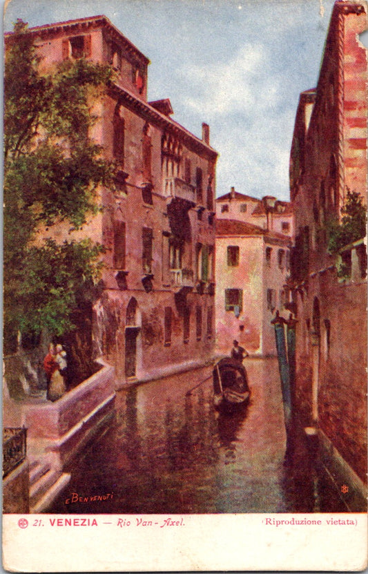 Vintage Postcard Palazzo Soranzo Van Axel Venice Italy Unposted