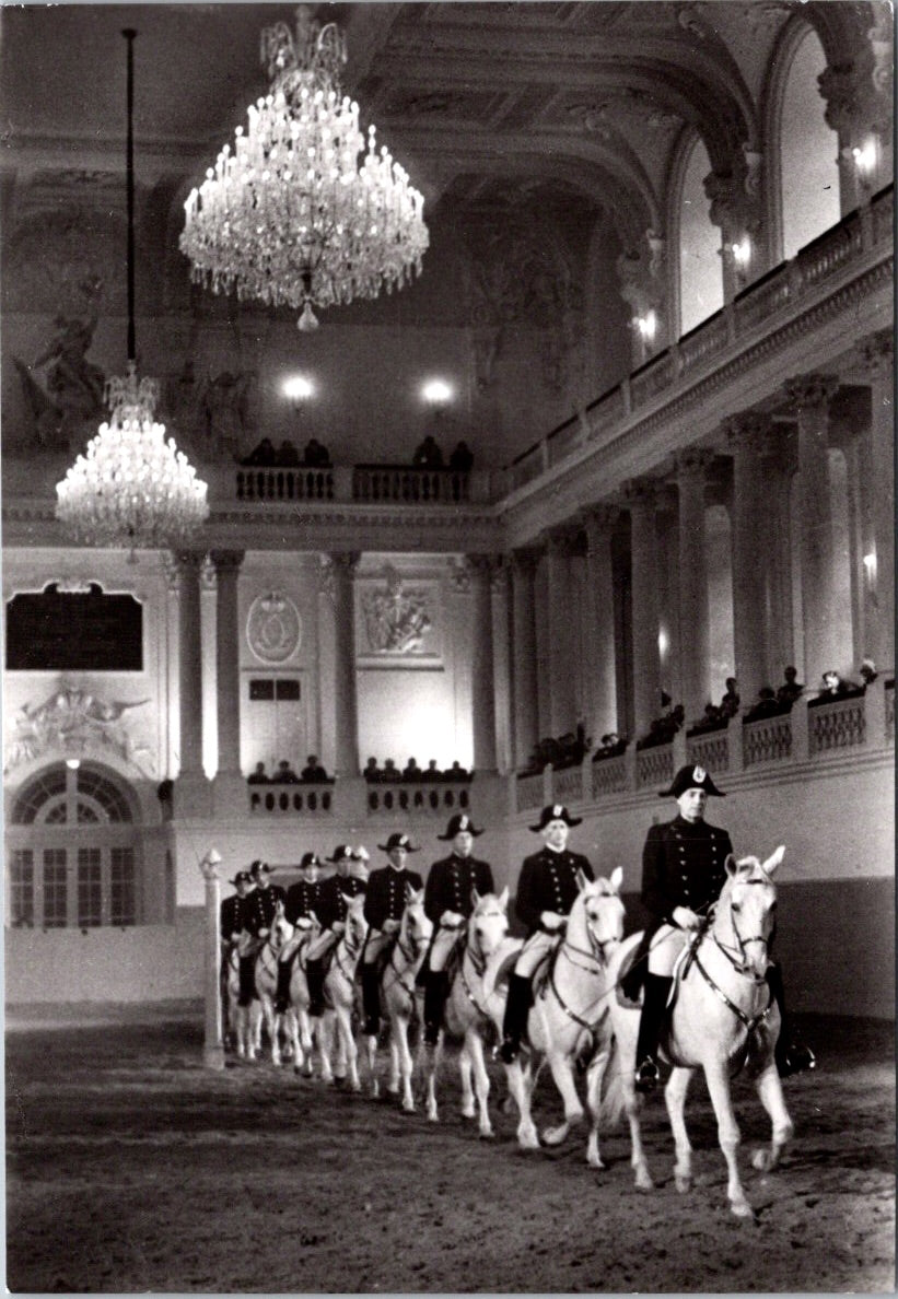 Vintage Postcard Spanish Riding School Vienna Austria Quadrille Unposted