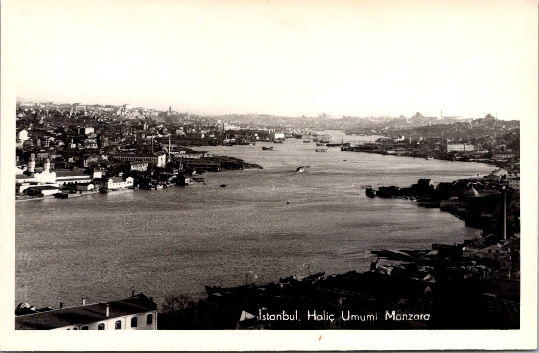 Vintage Postcard Halic Umumi Manzara Istanbul Turkey Unposted