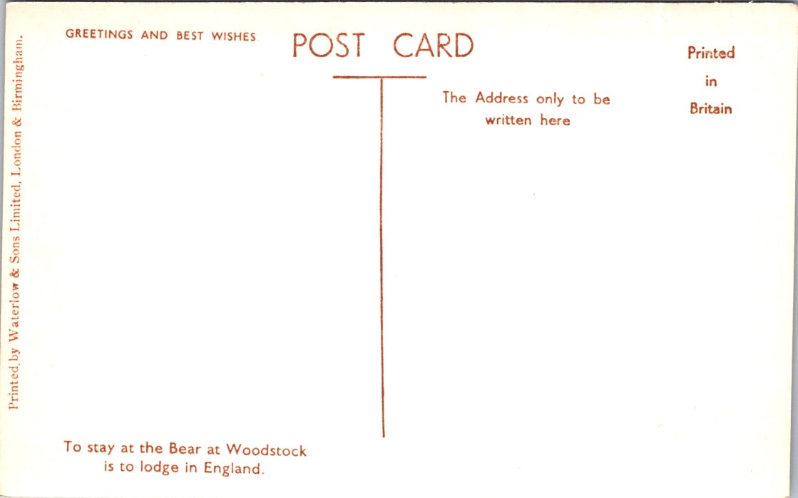 Vintage Postcard The Bear And The Town Hall Woodstock Canada UnpostCa