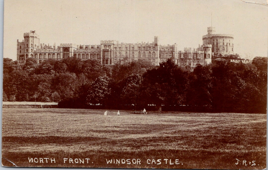 Vintage Postcard North Front Windsor Castle England United Kingdom Unposted