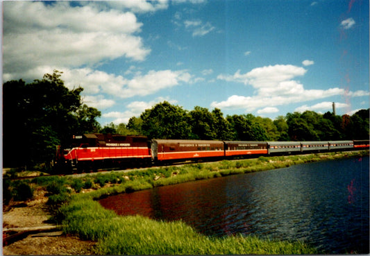 Vintage Postcard Train Providence and Worcester Railroad Massachusetts Unposted