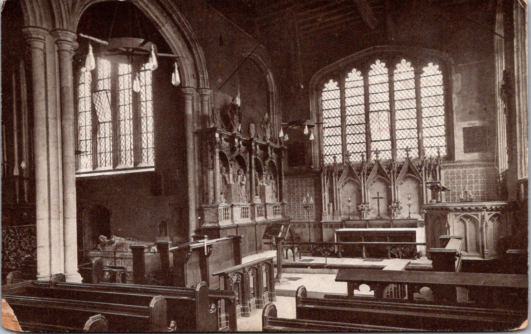 Vintage Postcard Chapel Of Saint Peter Advincula Tower Of London Unposted