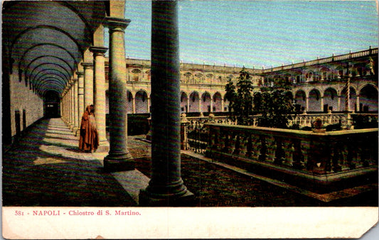 Vintage Postcard Chiostri di San Martino Napoli Naples Italy Unposted