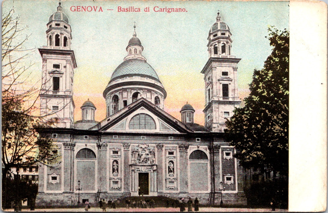 Vintage Postcard Basilica di Santa Maria Assunta di Carignano Italy Unposted