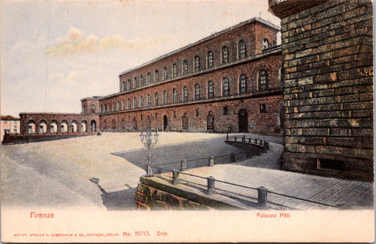 Vintage Postcard The Pitti Palace Firenze Florence Italy Unposted