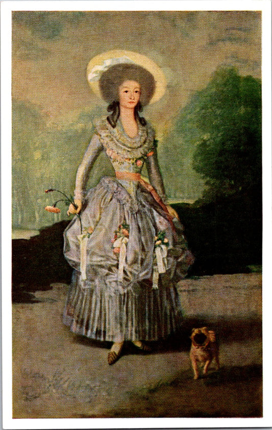 Vintage Postcard The Marquesa de Pontejos By Francisco Goya Unposted