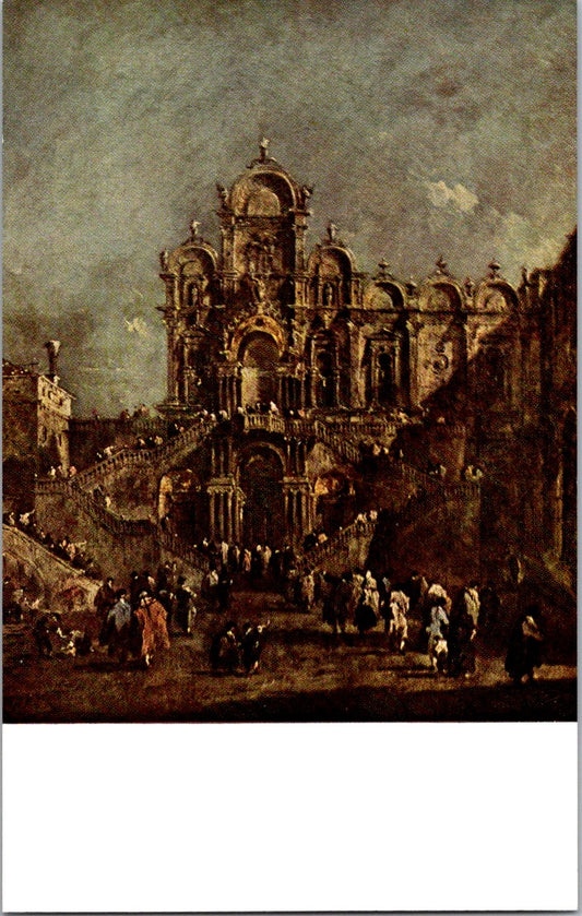 Vintage Postcard Campo San Zanipolo By Francesco Guardi Kress Collection