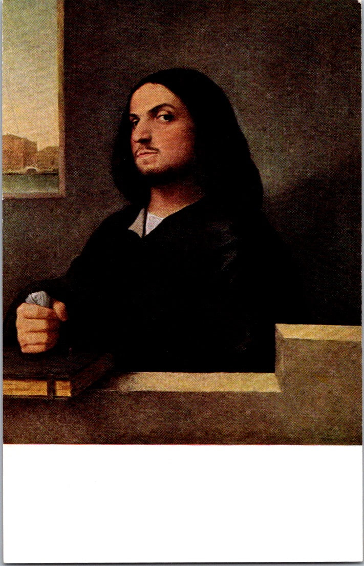 Vintage Postcard Portrait Of Venetian Gentleman By Giorgione And Titan Unposted