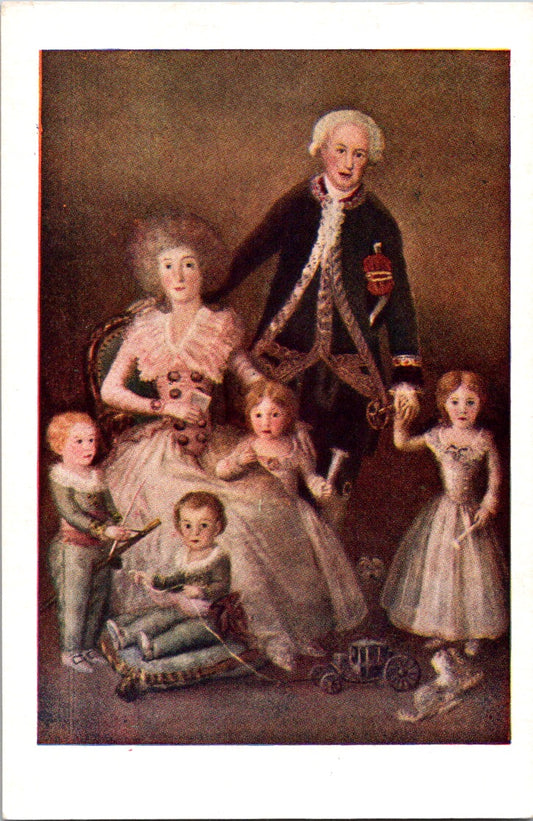 Vintage Postcard The Duke of Osuna And His Family Museo Nacional Del Prado Spain