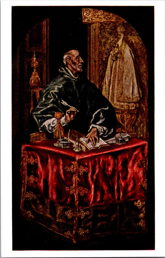 Vintage Postcard Saint Ildefonsus Painting By El Greco National Gallery of Art