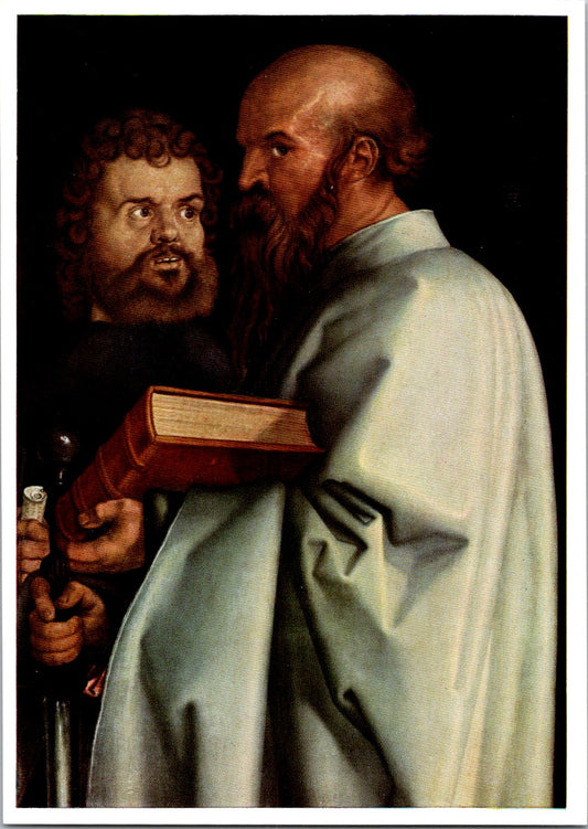 Vintage Postcard Paul And Marcus The Four Apostles By Albrecht Dürer Unposted