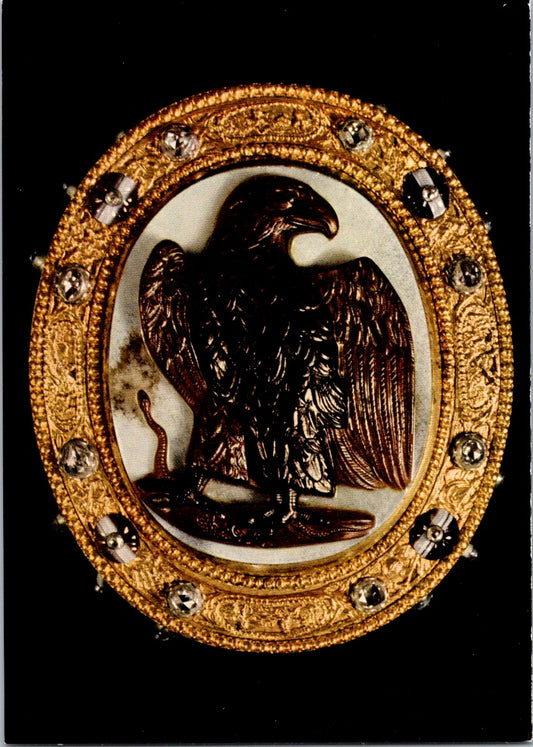 Vintage Postcard Jewelry Box With Jam Eagle Cameo Treasury Munich Residence