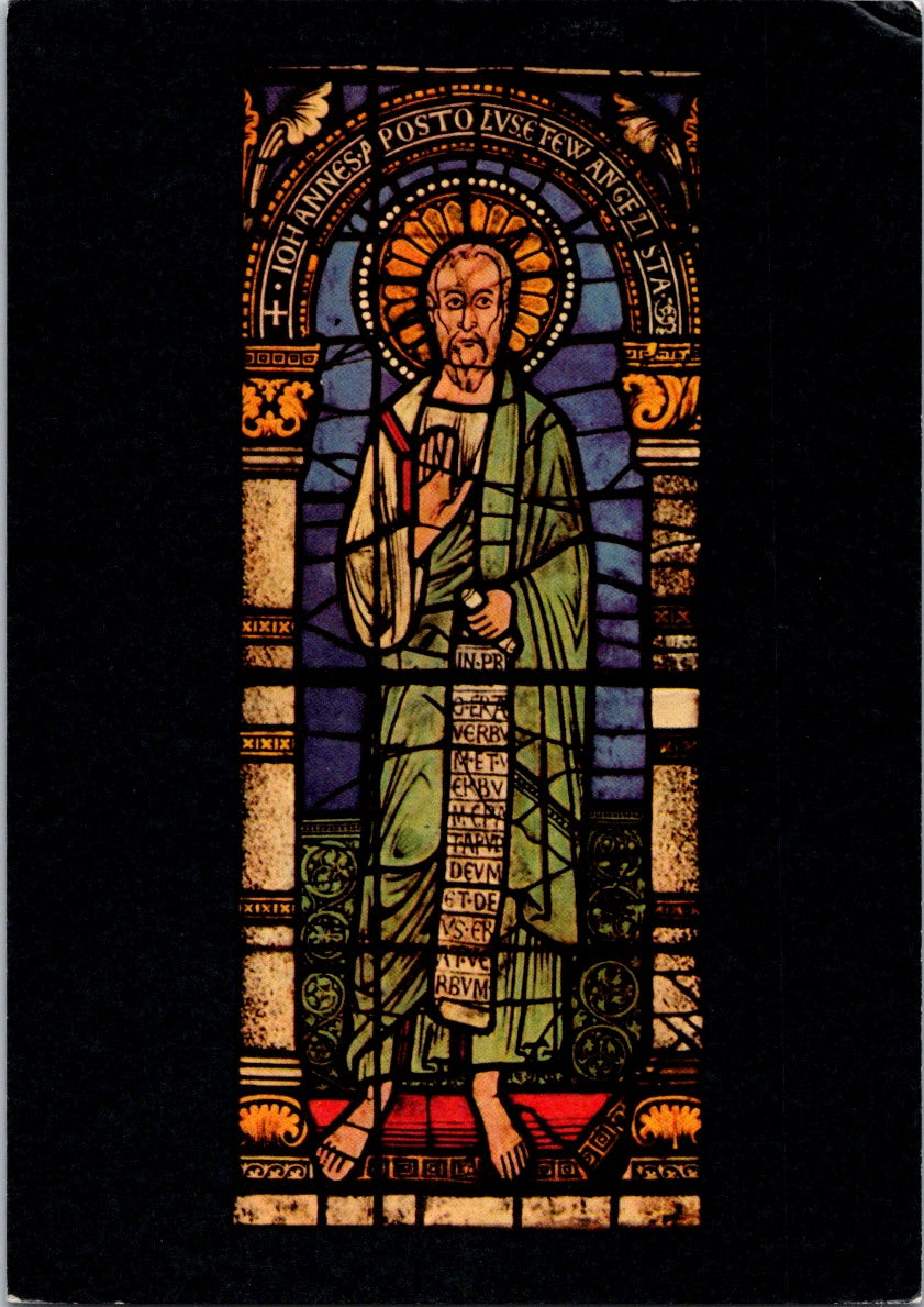 Vintage Postcard John the Apostle Strasbourg Cathedral France Unposted