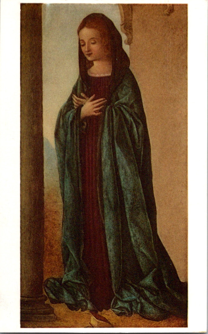 Vintage Postcard Virgin Annunciate Melozzo da Forlì Uffizi Gallery Unposted