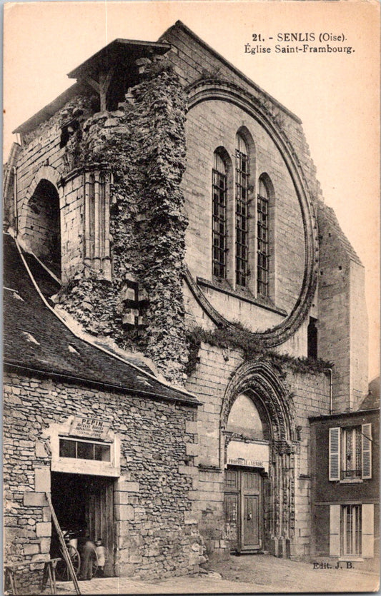 Vintage Postcard Saint Frambourg Chapel Senlis Oise France Unposted