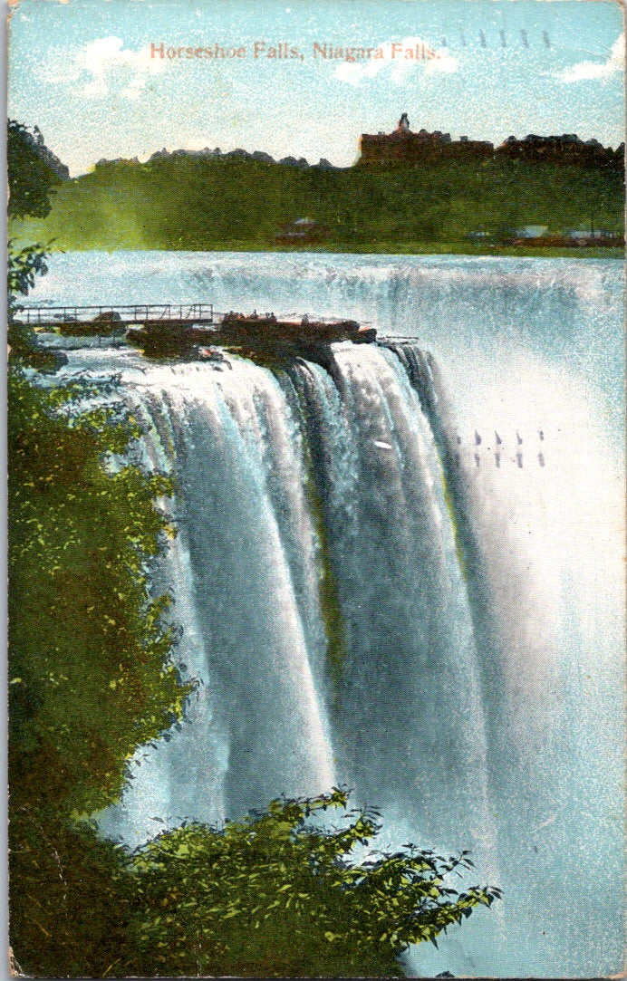 Vintage Postcard Horseshoe Falls Niagara Falls Canada Posted 1913 US One Cent