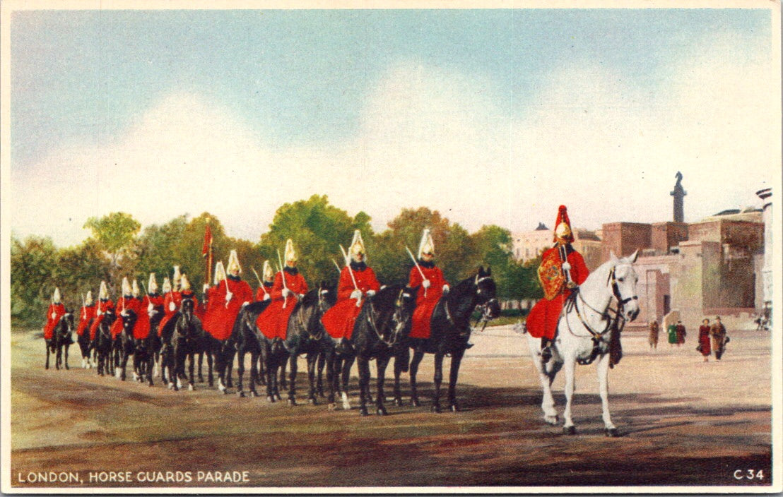 Vintage Postcard Horse Guards Parade London England United Kingdom Unposted