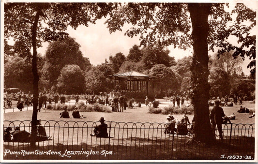 Vintage Postcard Pump Room Gardens Leamington Spa United Kingdom Unposted