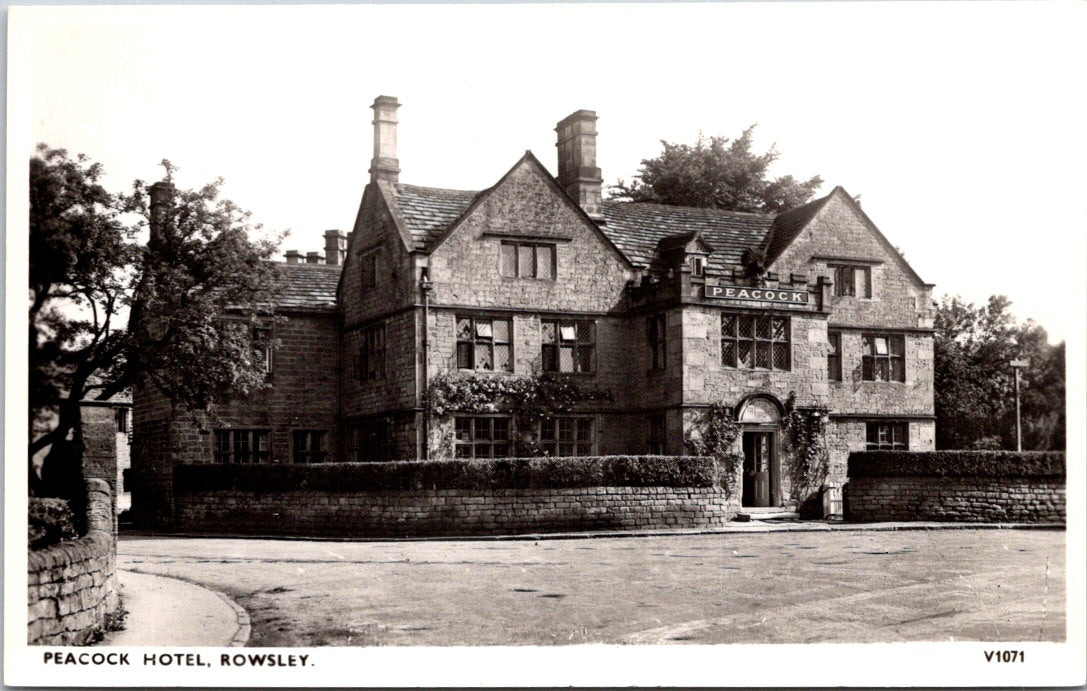 Vintage Postcard The Peacock Hotel At Rowsley Matlock United Kingdom Unposted