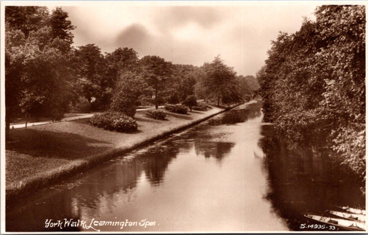 Vintage Postcard York Walk Leamington Spa England United Kingdom Unposted