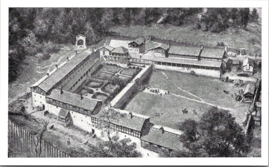 Vintage Postcard The Chedworth Roman Villa Restored Gloucestershire Unposted