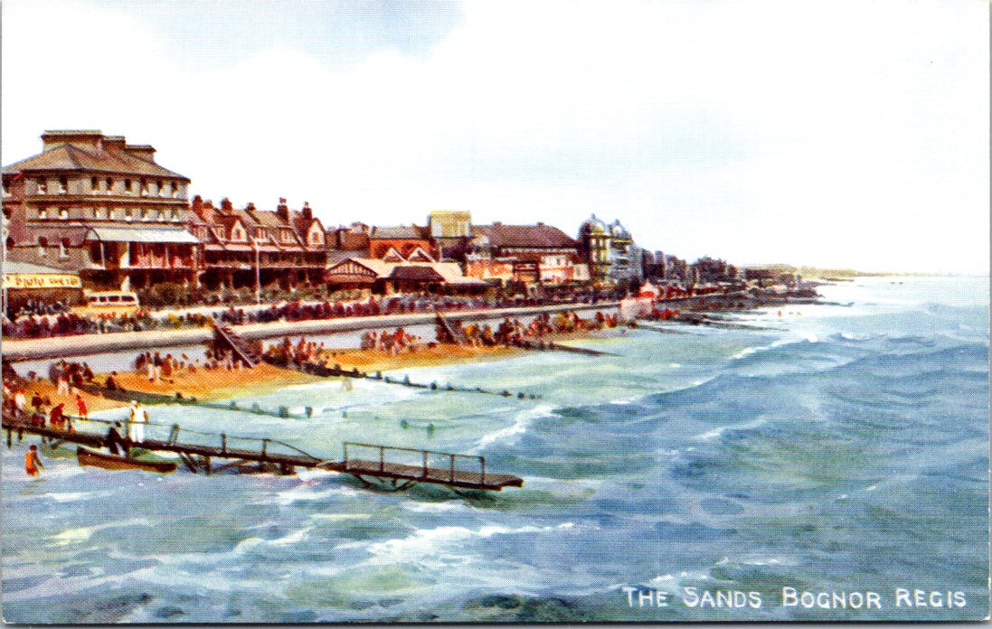 Vintage Postcard The Sands Bognor Regis England United Kingdom Unposted