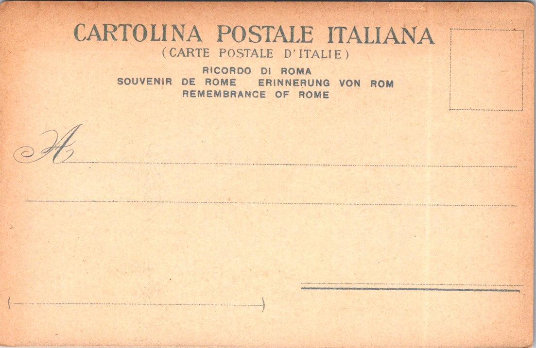 Vintage Postcard Interior Of The Mamertine Prisons Rome Italy Unposted