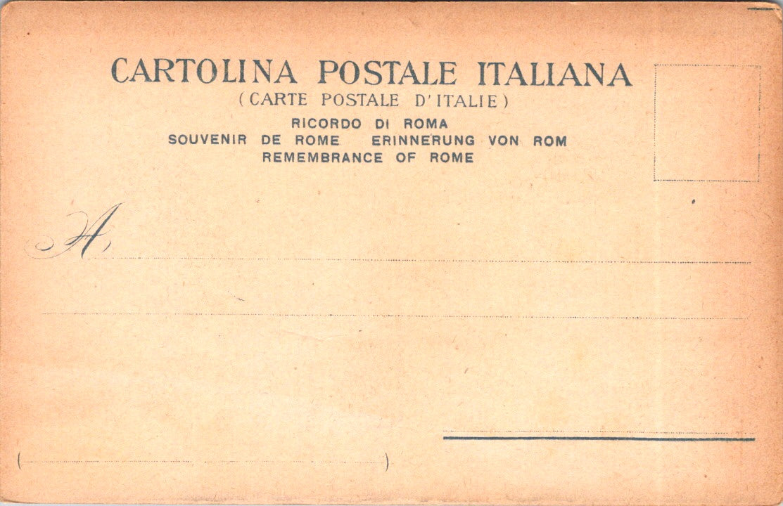 Vintage Postcard Basilica Papale San Paolo Fuori Le Mura Rome Italy Unposted