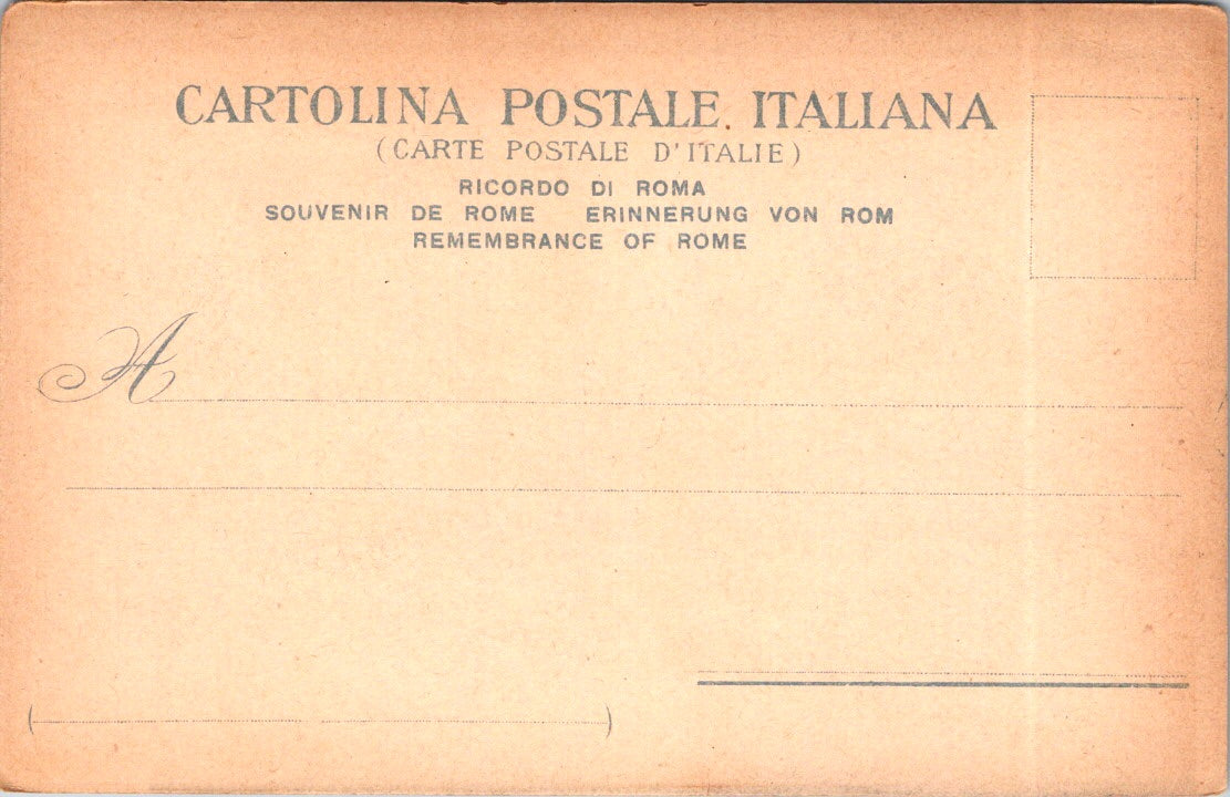 Vintage Postcard Garibaldi Monument In The Janiculumby Emilio Gallori Rome Italy