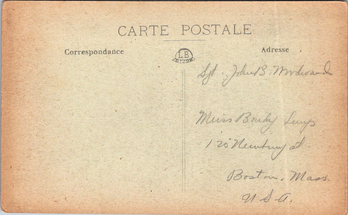 Vintage Postcard The Castle And The Boat Mill Châteauneuf-sur-Cher Unposted