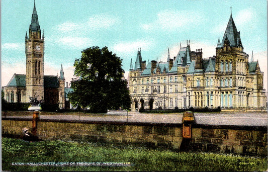 Vintage Postcard Eaton Hall Chester Home Of The Duke Of Westminster Unposted