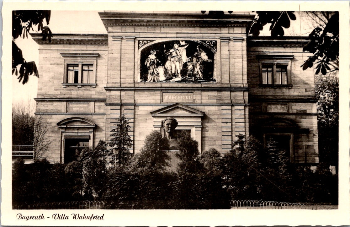 Vintage Postcard Villa Wahnfried Museum In Bayreuth Germany Unposted