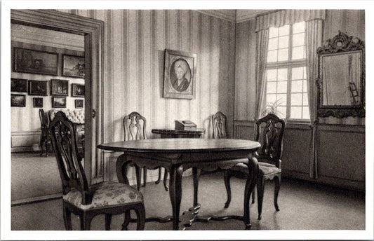 Vintage Postcard Goethe's House Mother's Room Frankfurt Germany Unposted